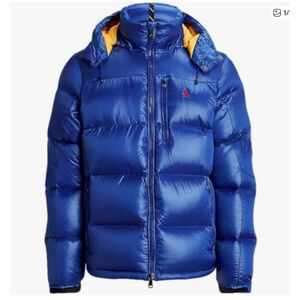 POLO Ralph Lauren Gorham Blue Glossed Down Jacket